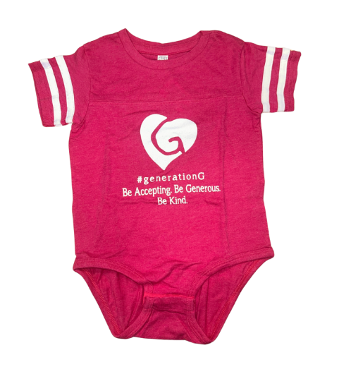 Generation G Pink Striped Onesie