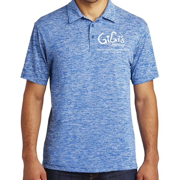 GiGi's Branded Blue Holloway Polo