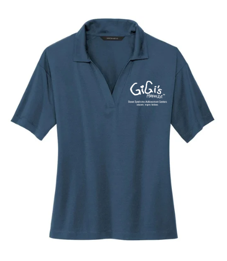 GiGi's Branded Navy Mercer Polo