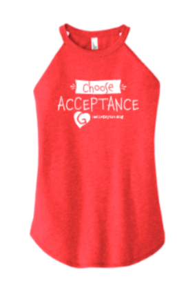 Red Choose Acceptance Tank Top