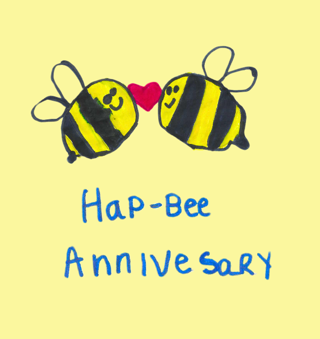 Hap-bee Anniversary Card