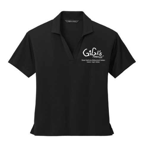 GiGi's Branded Black Mercer Polo