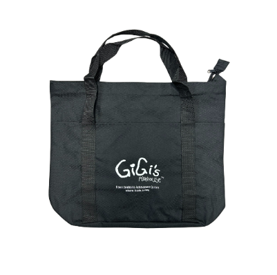 Heavy Duty Black Tote Bag