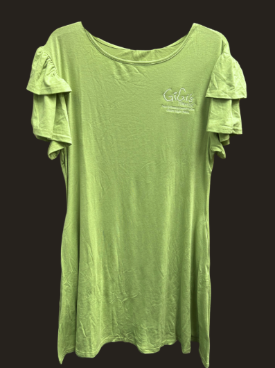 GiGi's Branded Sage Ruffle Dress